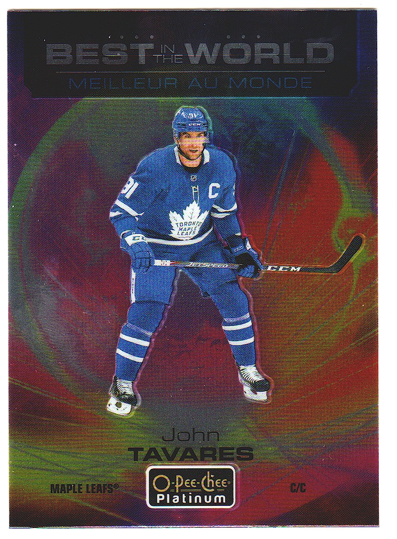 (image for) 2020-21 OPC Platinum Best in the World #BW9 John Tavares